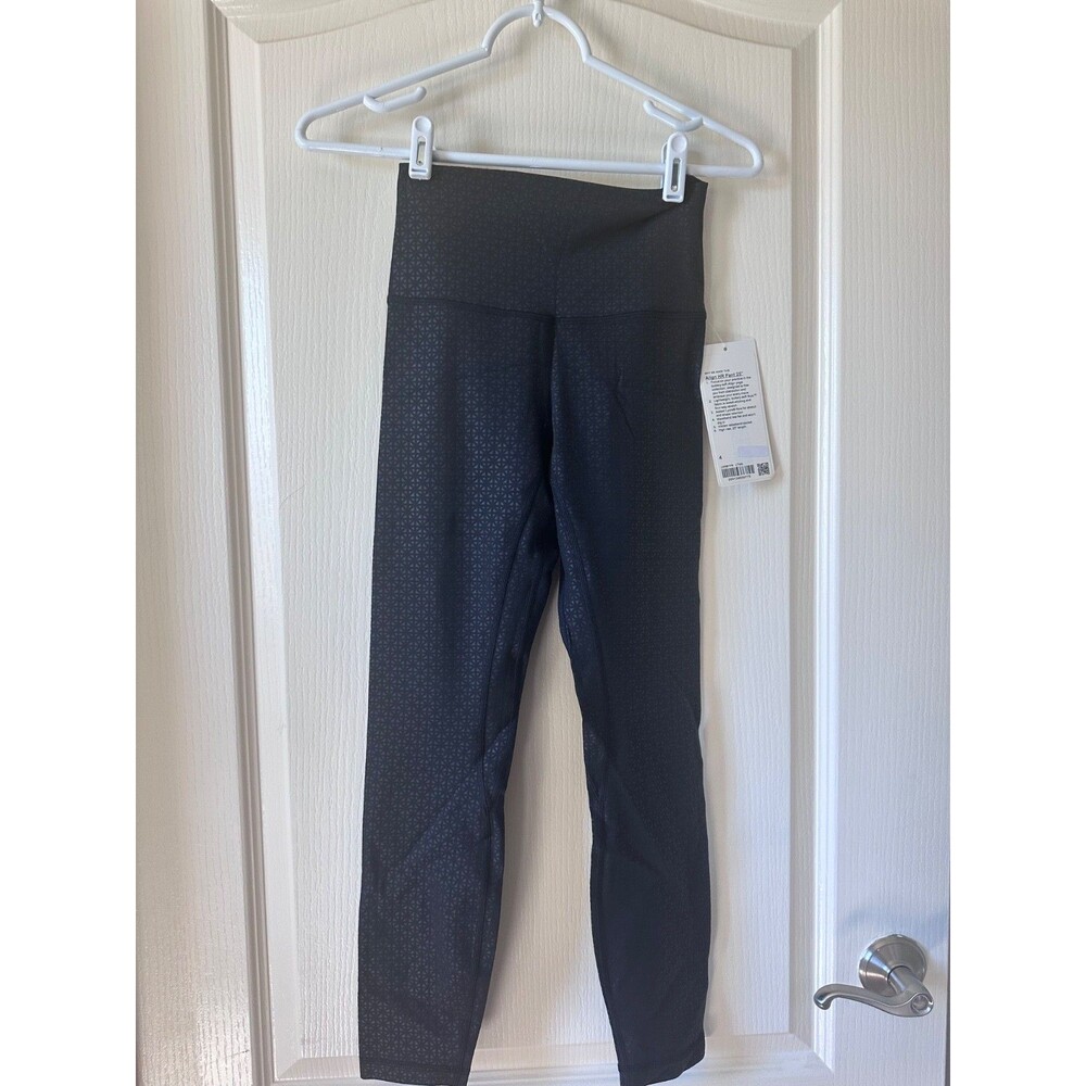 NWT Lululemon Align HR Pant 25" Lattice Work Embossed Size 4